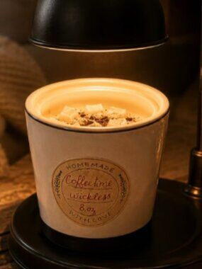 Handmade Coffee Time Wickless Soy Candle!